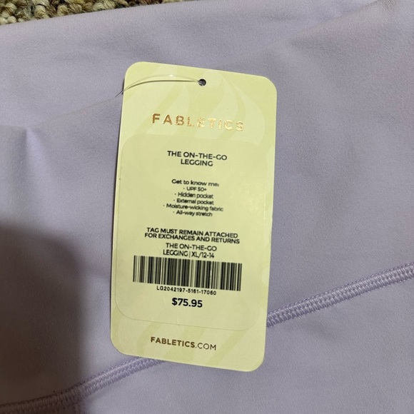 Fabletics Purple High-Performance Leggings - Picture 5 of 5